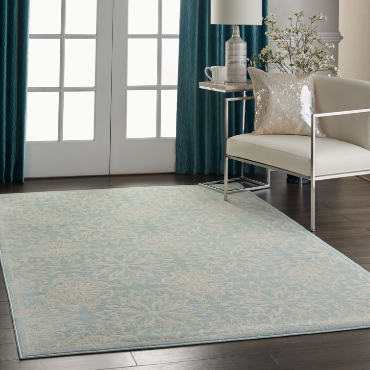 Nourison Boggess Ivory/Seafoam Green Rug & Reviews Wayfair.co.uk